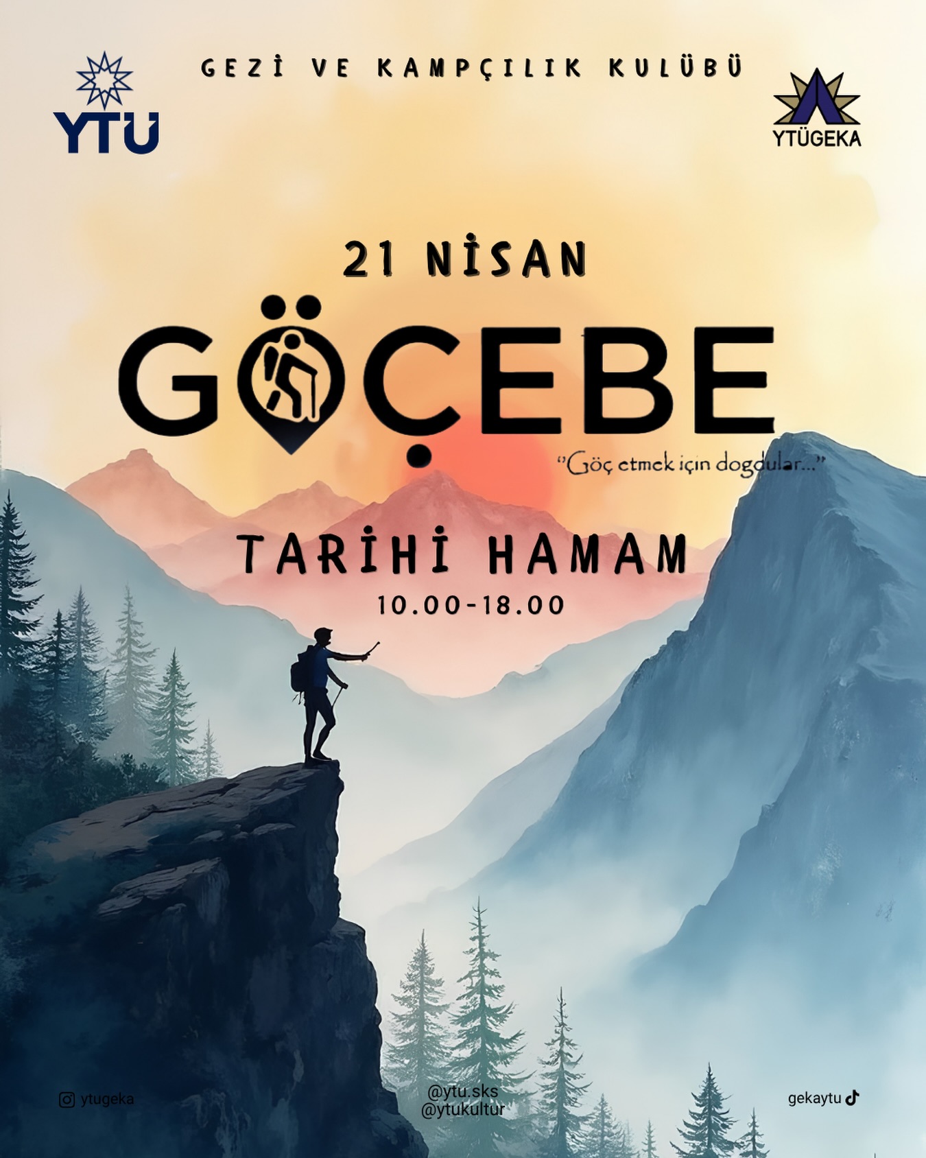 Göçebe etkinlik afişi