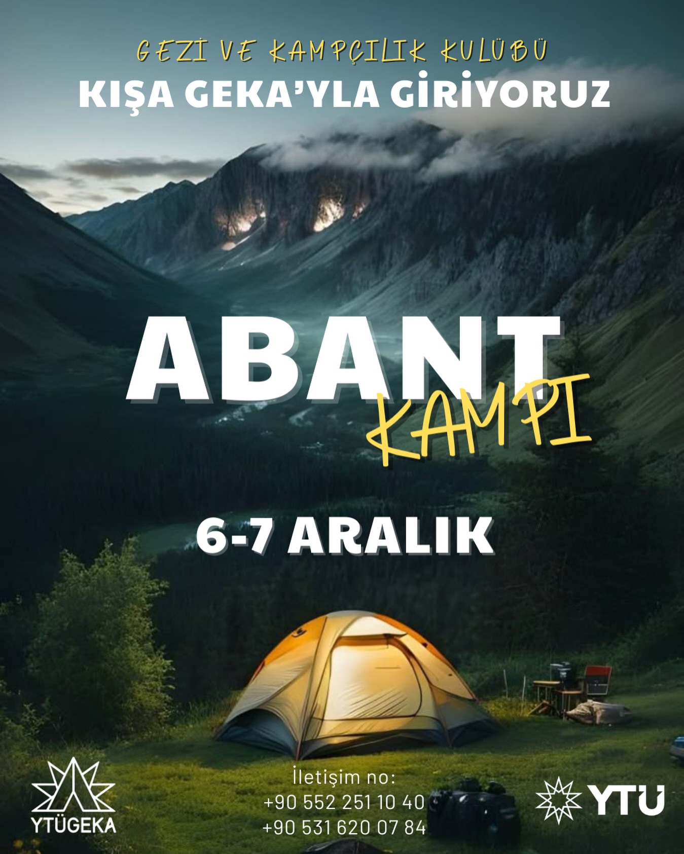 Abant Kampı etkinlik afişi
